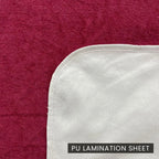 Premium Terry Cotton Mattress Protector – Maroon