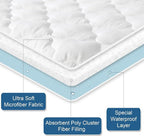Premium Waterproof Mattress Pad – White Full