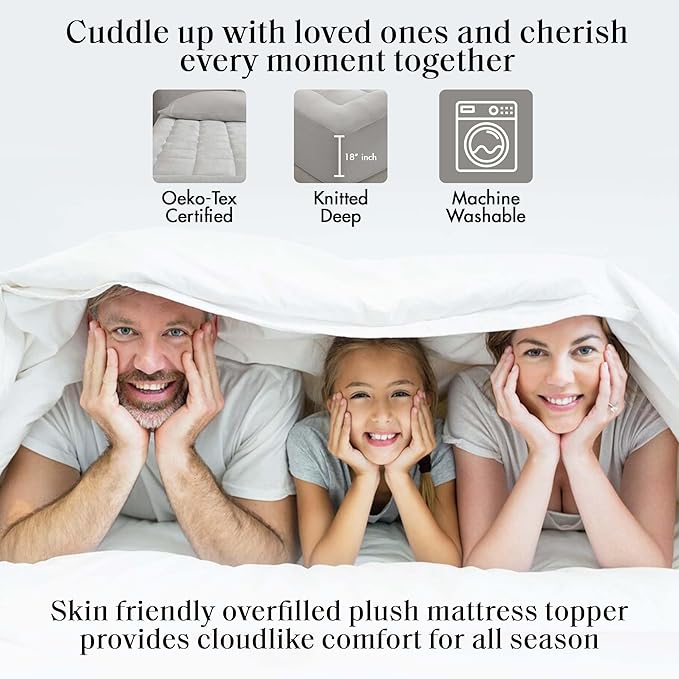 Premium Waterproof Mattress Pad – White Full