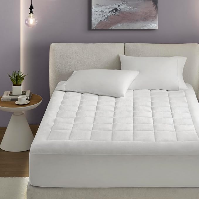 Premium Waterproof Mattress Pad – White Full
