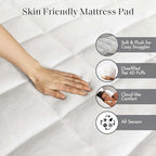 Premium Waterproof Mattress Pad – White Full
