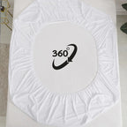 Premium Terry Cotton Mattress Protector – Maroon